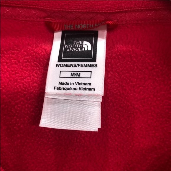 The North Face Women's Hot Pink 1/4 Zip Fleece Polartec Pullover Sweater Medium - Picture 7 of 8